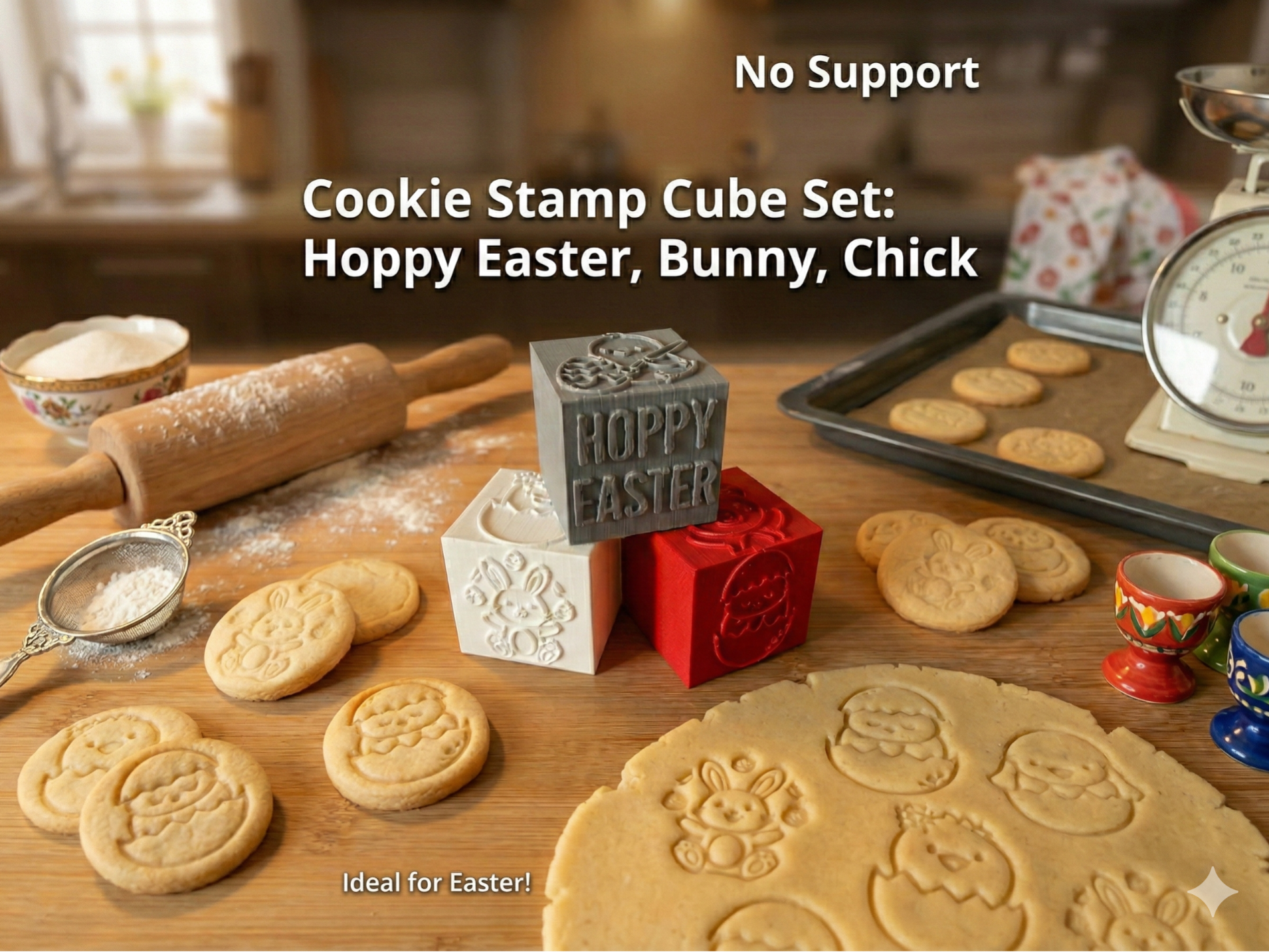Easter Cookie Stamp Cube Set