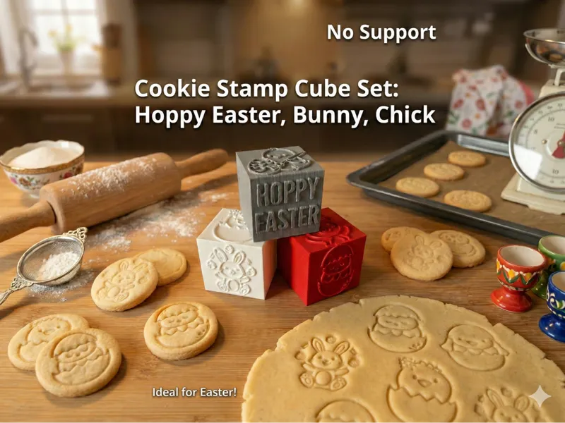 Easter Cookie Stamp Cube Set