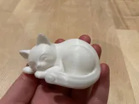 Chat lové — figurine de bureau — photo 2