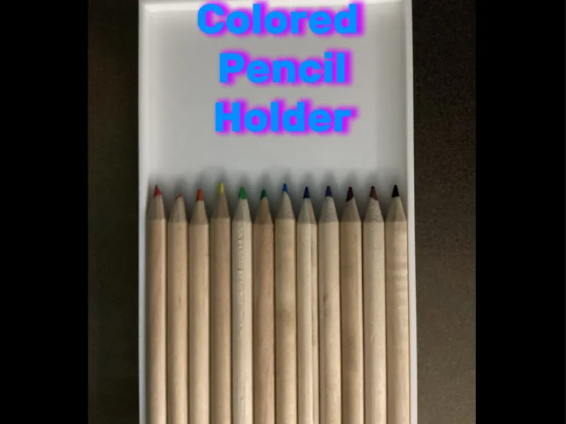 Colored pencil holder (for desk)