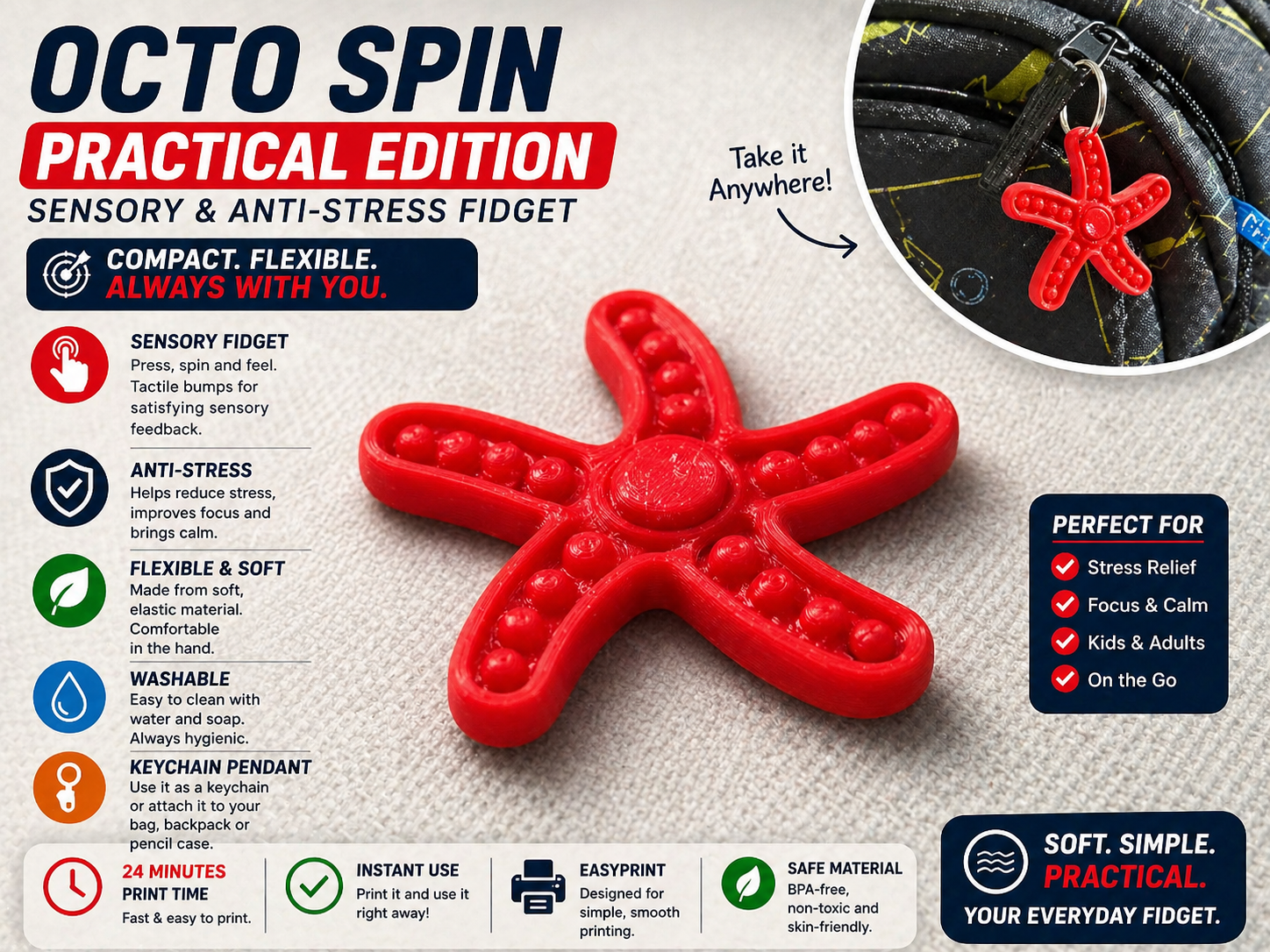 Miniatura 1 do modelo 3D Octo-Spin