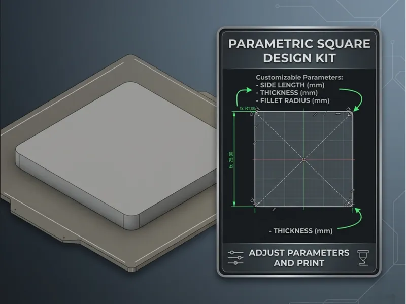 Square generator - parametric