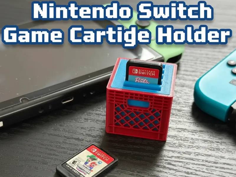 Nintendo Switch Game Cartridge Milk Crate Holder