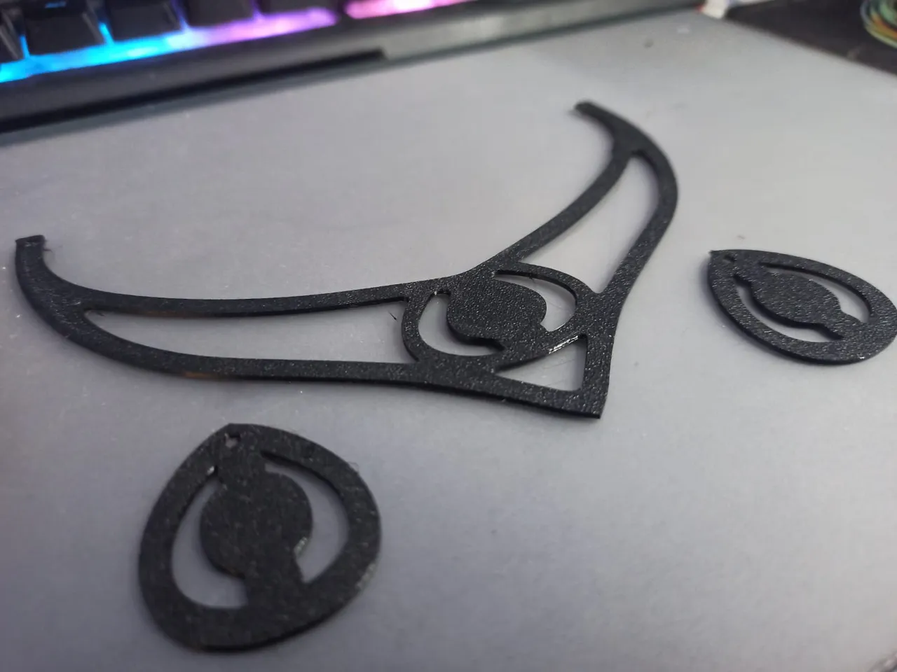Minimalist Heart Necklace & Earrings | Easy Print view 2