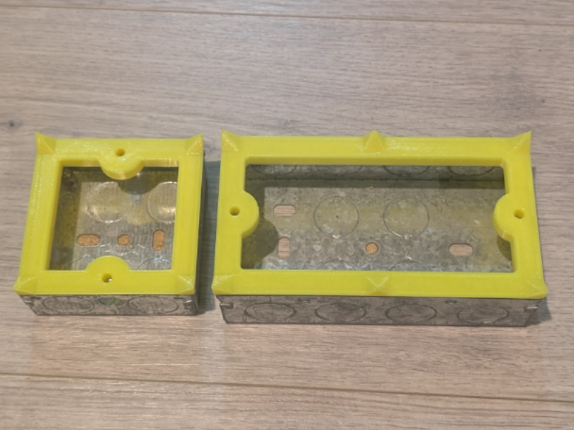 Electrical back box plasterboard markers