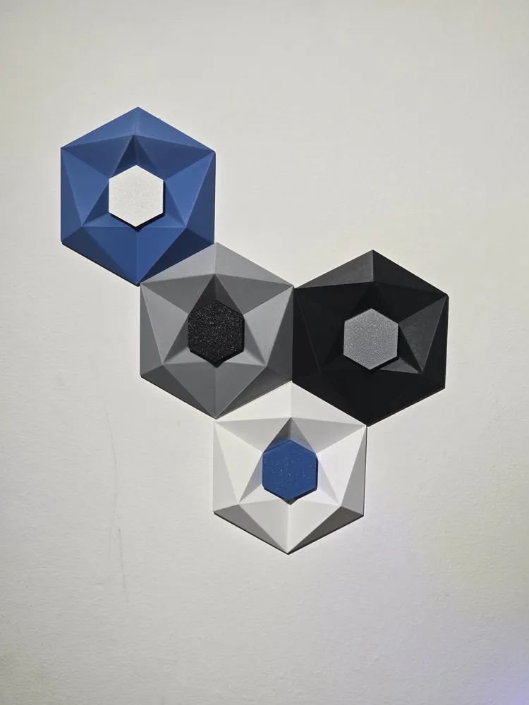 Infinity collection: modular wall panel - HEXAGON - Free 3D Print Model ...