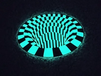 Glow in the dark Optical Vortex 