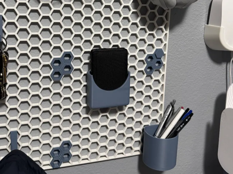 Wallet Billfold holder for Honeycomb storage wall 