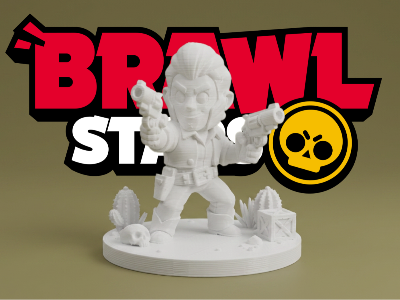 Colt – Brawl Stars Inspired Gunslinger Figurine