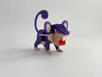 Figura decorativa: Pokemon #019 - Rattata kit card — vista de referencia 5