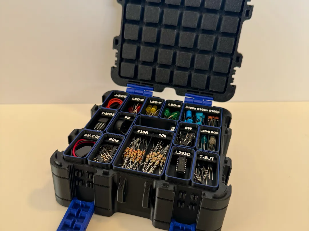 GridFinity Storage Boxes - Half Size - Free 3D Print Model - MakerWorld