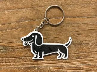 Dachshund Wiener Dog Keychain