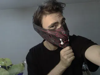 TDC OniForge – Cyber Panther Half-Face Mask