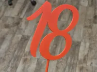 Topper de gâteau chiffre 18 — photo 2