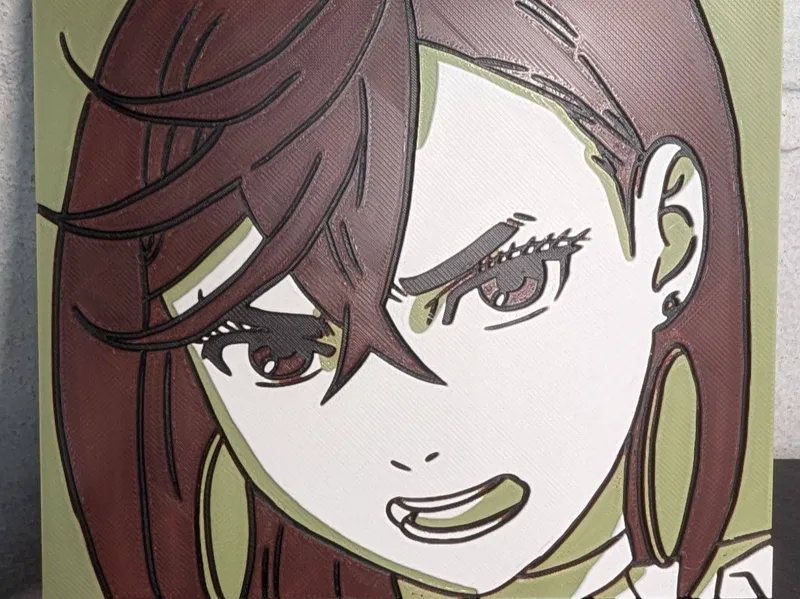 Momo Ayase DanDaDan Anime HueForge Drawing