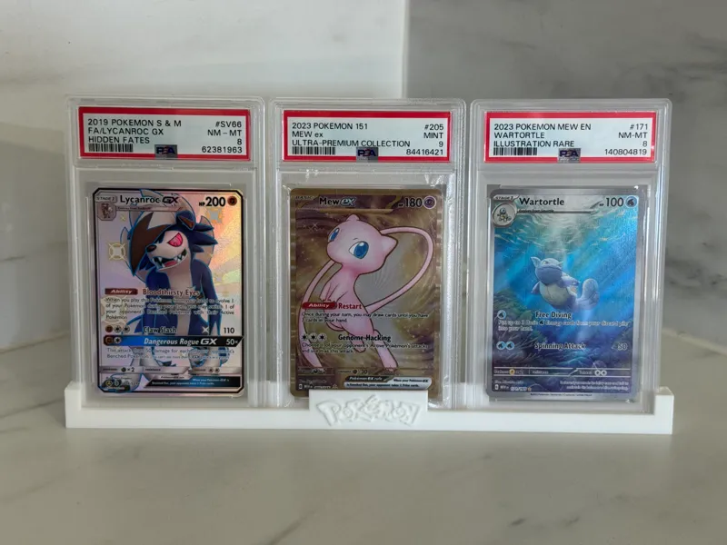 Pokémon Graded Card Stand – for 3 PSA, BGS & CGC