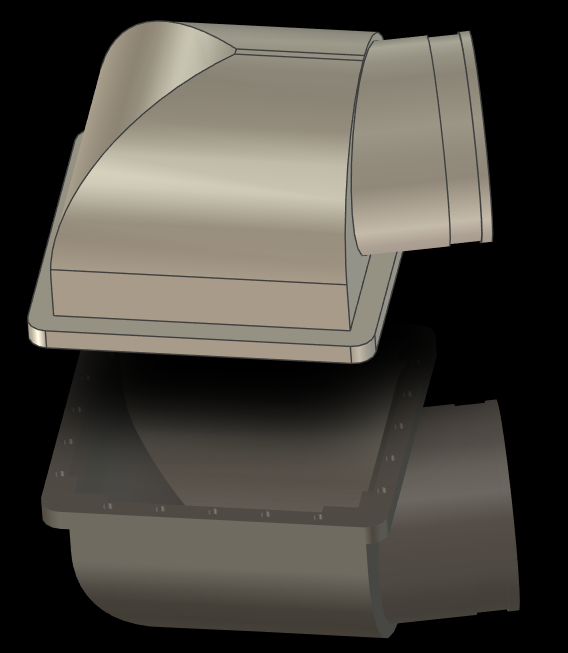 Miniatura 3 do modelo 3D H2D/H2C磁吸外排气