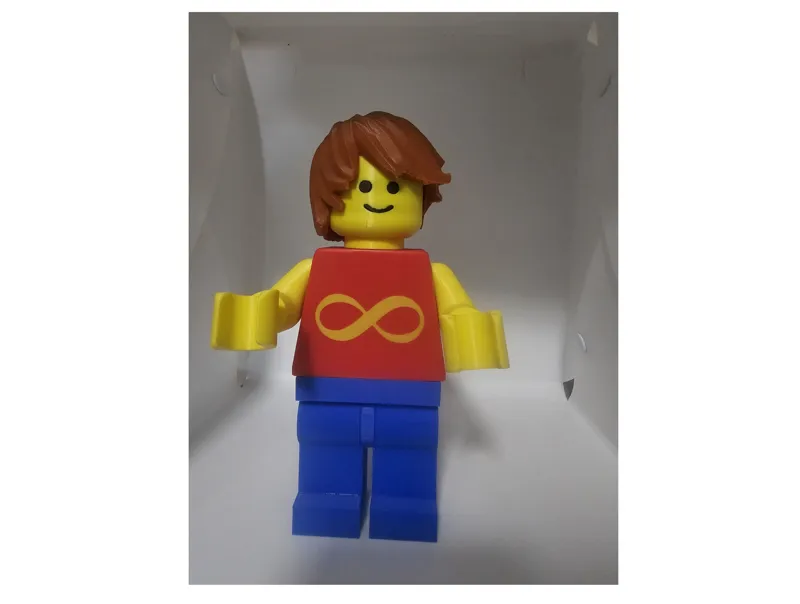 Brick Figure 5:1 Scale Golden Infinity Symbol