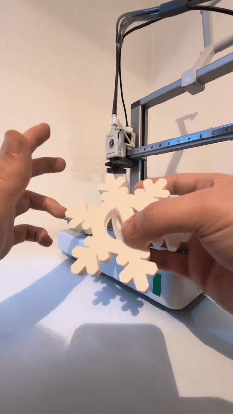 Snowflake Fidget - Christmas Tree Ornament