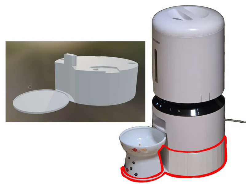 stand for Petlibro Granary Feeder (w/ bowl slot)