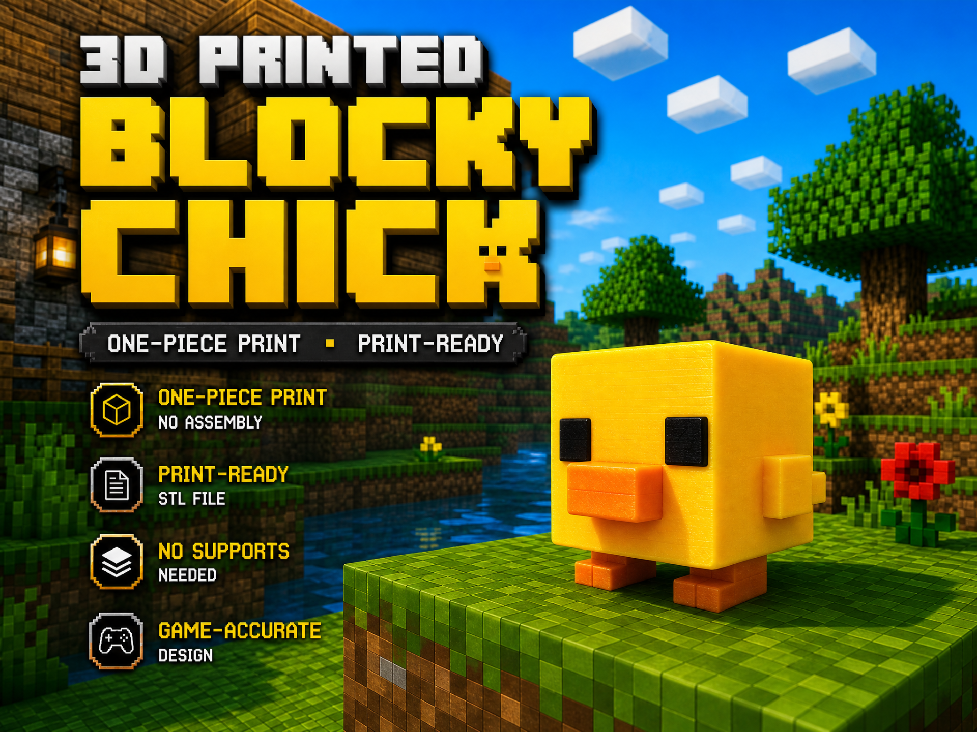 Minecraft Chick MC小黄鸡