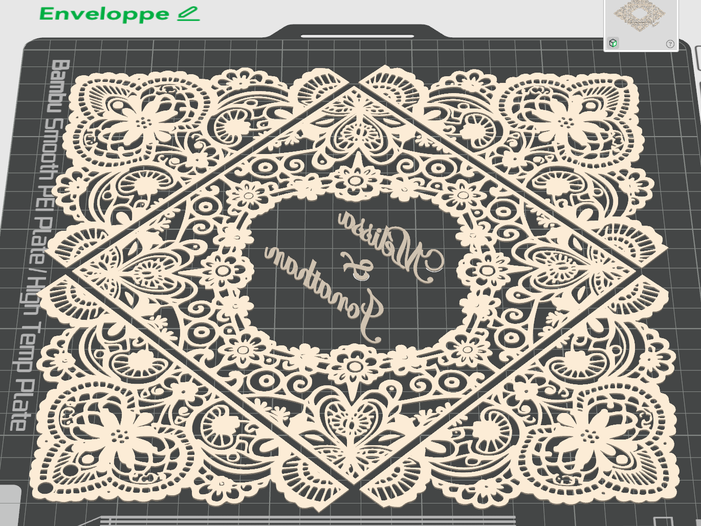 Enveloppe de mariage - Noms personnalisables