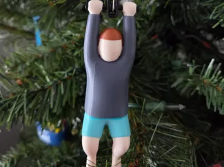 I Think You Should Leave Zipliner Xmas Ornament