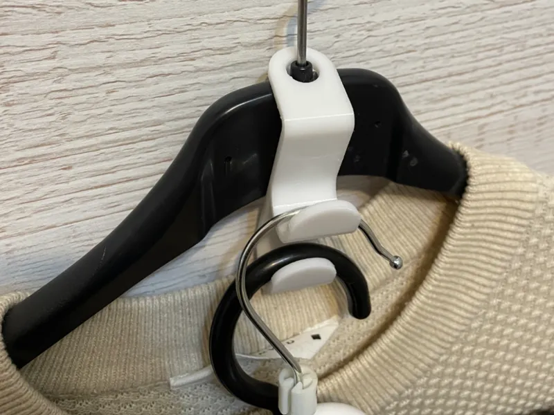 Closet hook double