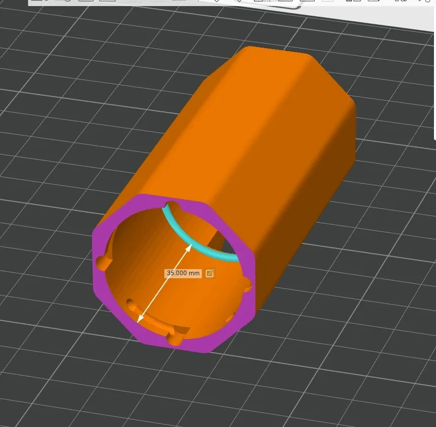 Miniatura 2 do modelo 3D 完美握持感的手持暴力风扇（21700两串2S）