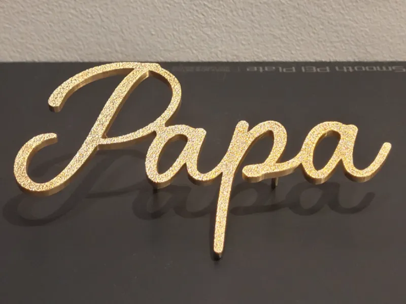 Frontal Cake Topper "Papa"