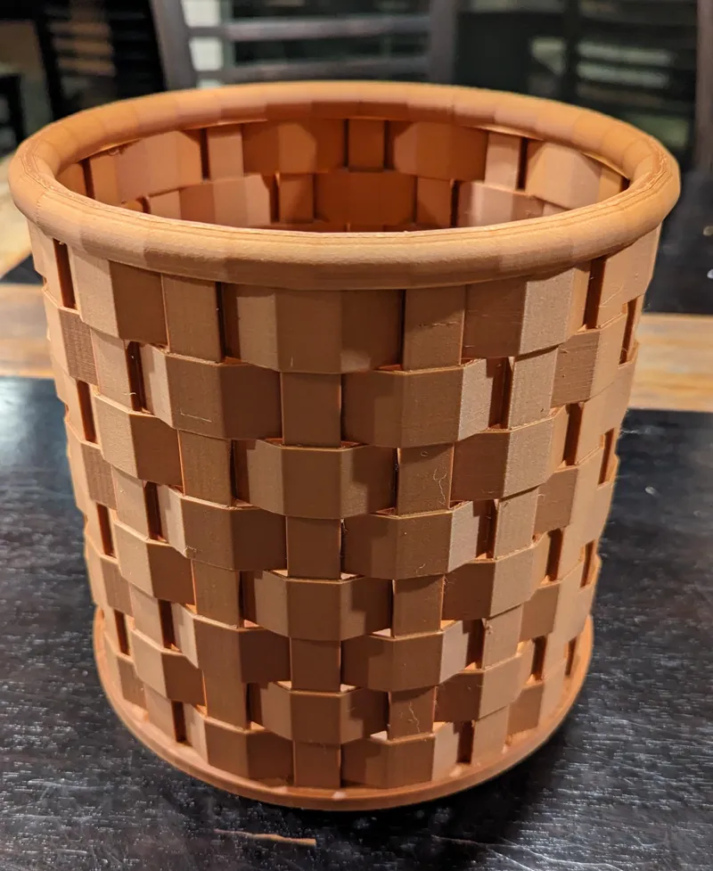 Woven Trash Basket