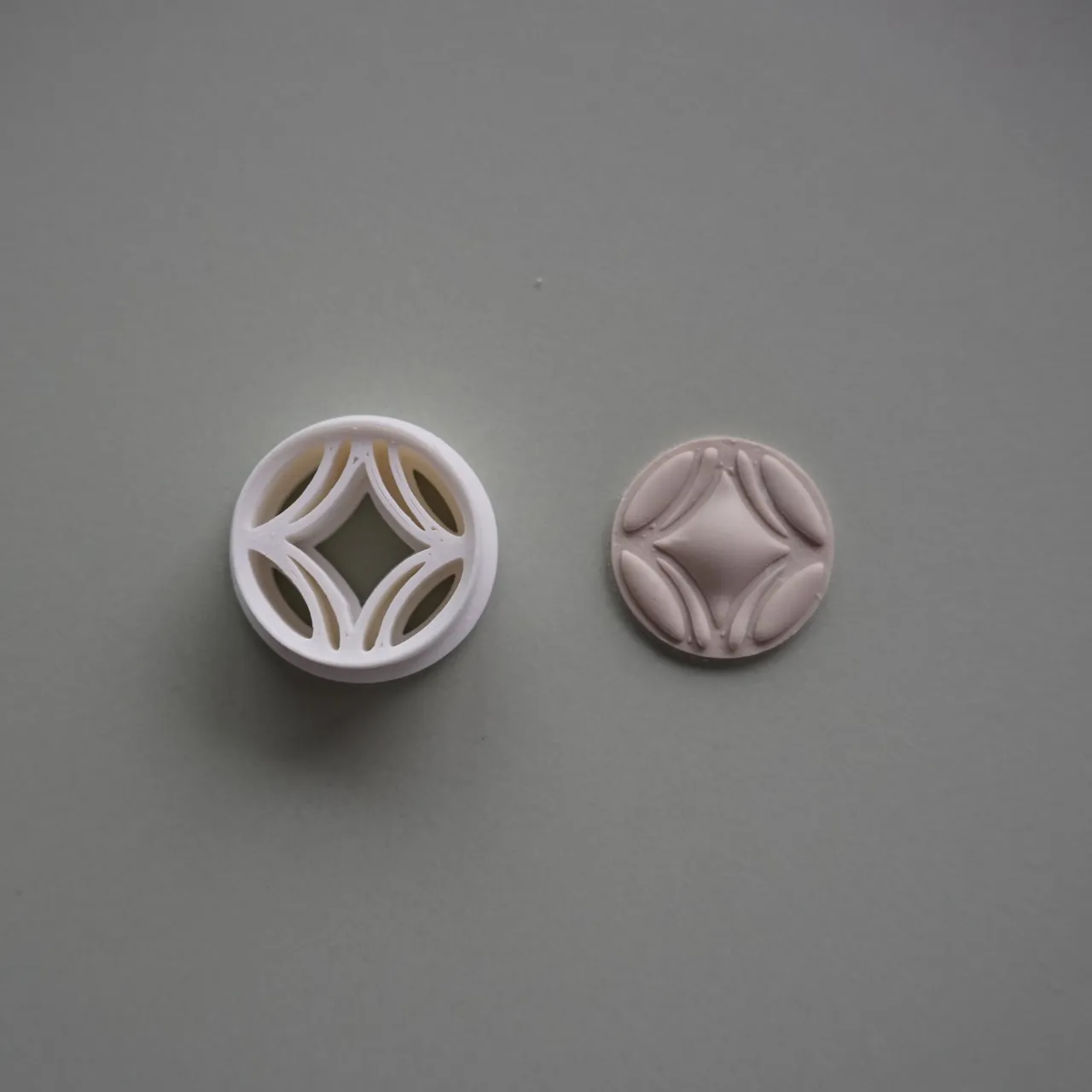 Round Polymer Clay Cutter Earrings Necklaces view 2