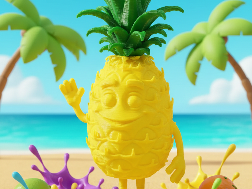 Prince Ananas – La couronne, c’est lui.