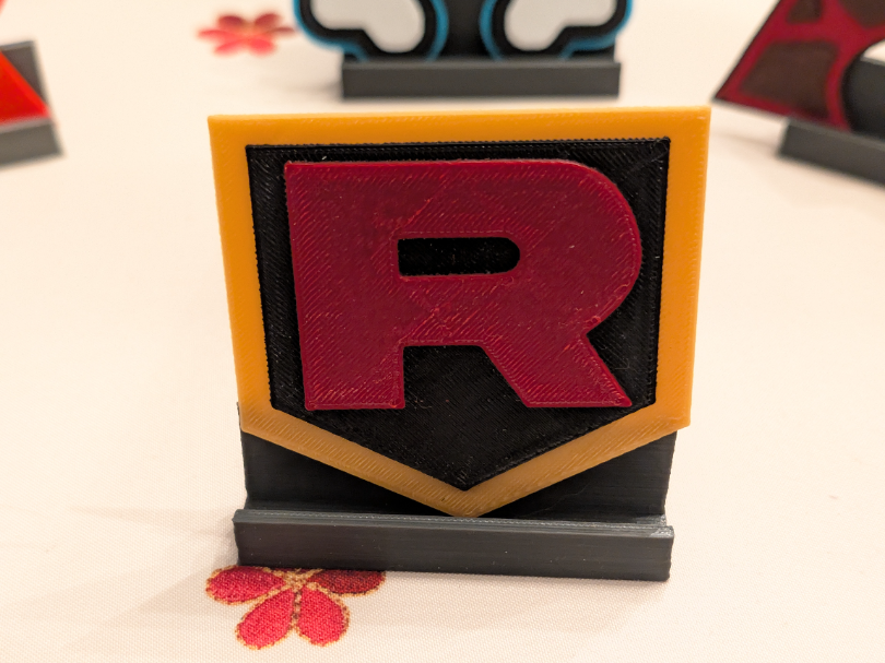 Pokémon ETL01 Giovanni Team Rocket Logo 3D model