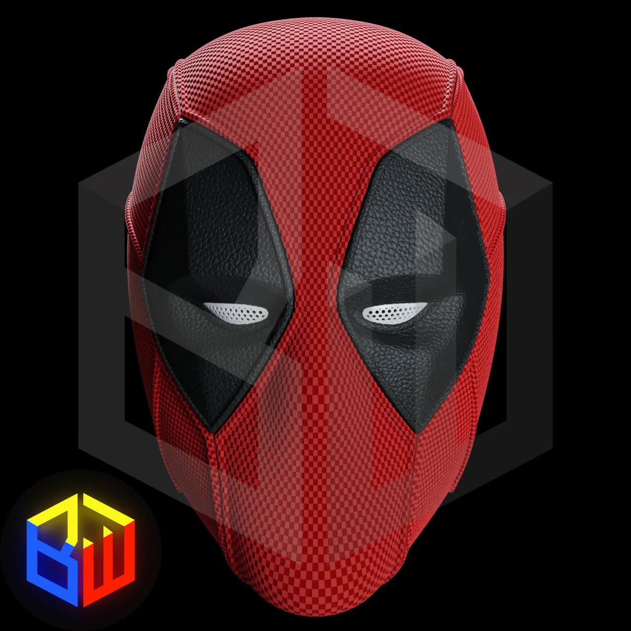 Deadpool 3 Movie Helmet Textured view 4