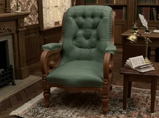 Miniature Antique Club Chair (realistic)
