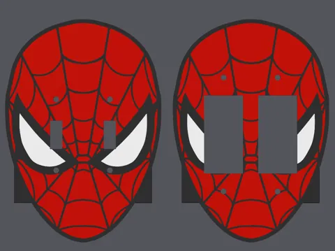 Adorno temático: Spider Man - Double Light Switch Cover — referencia de MakerWorld