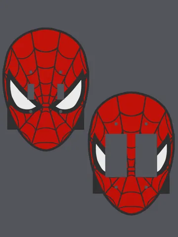 Adorno temático: Spider Man - Double Light Switch Cover — vista de referencia 2