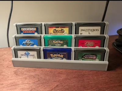 3x3 Game Boy Advance Cartridge Display