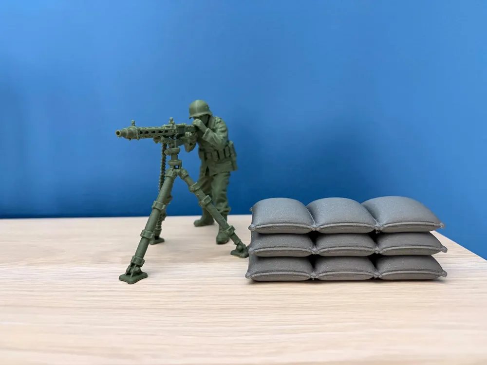 Machine Guuner WWII Machine Gunner - Free 3D Print Model - MakerWorld