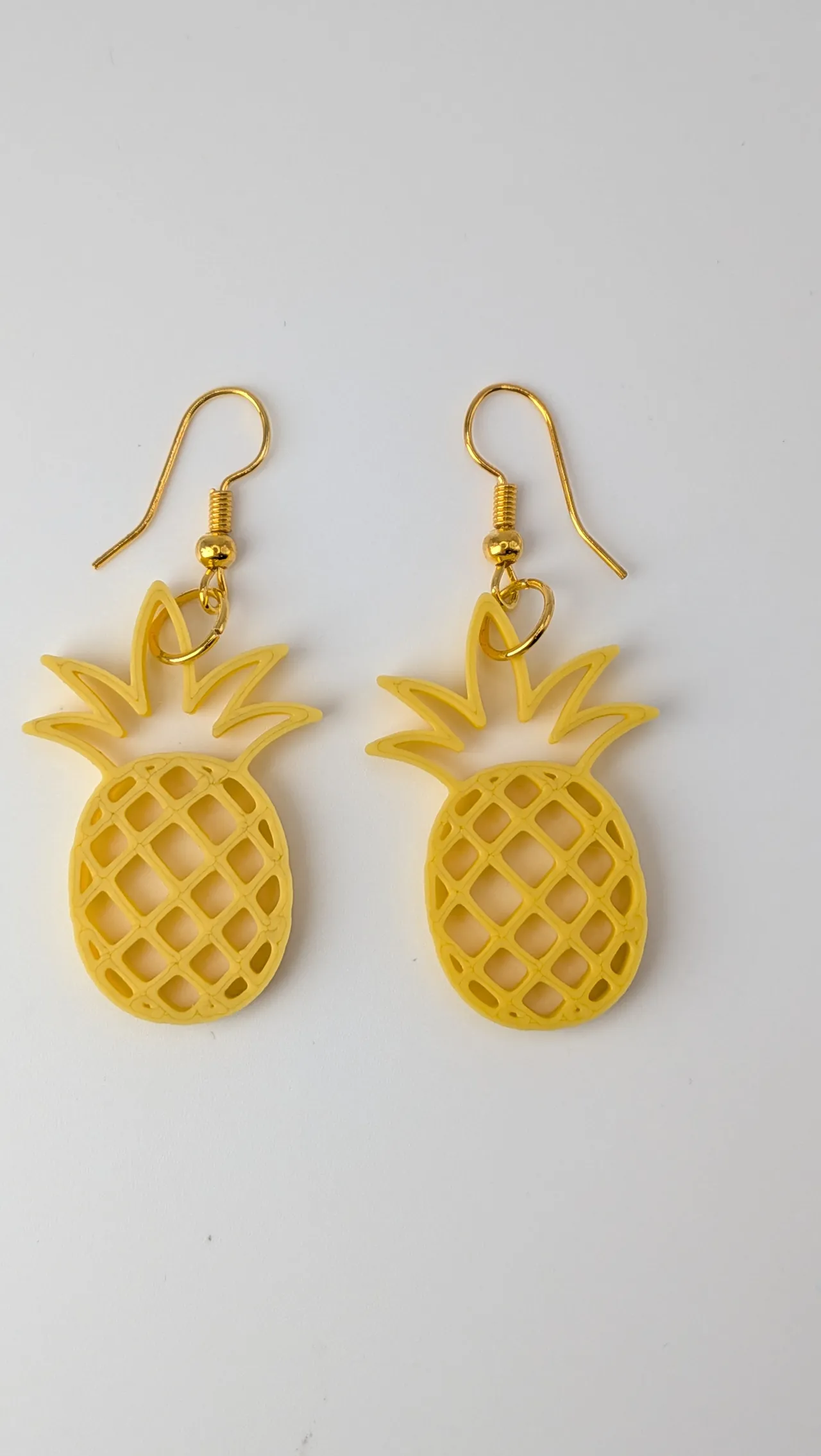 Simple pineapple earrings view 2