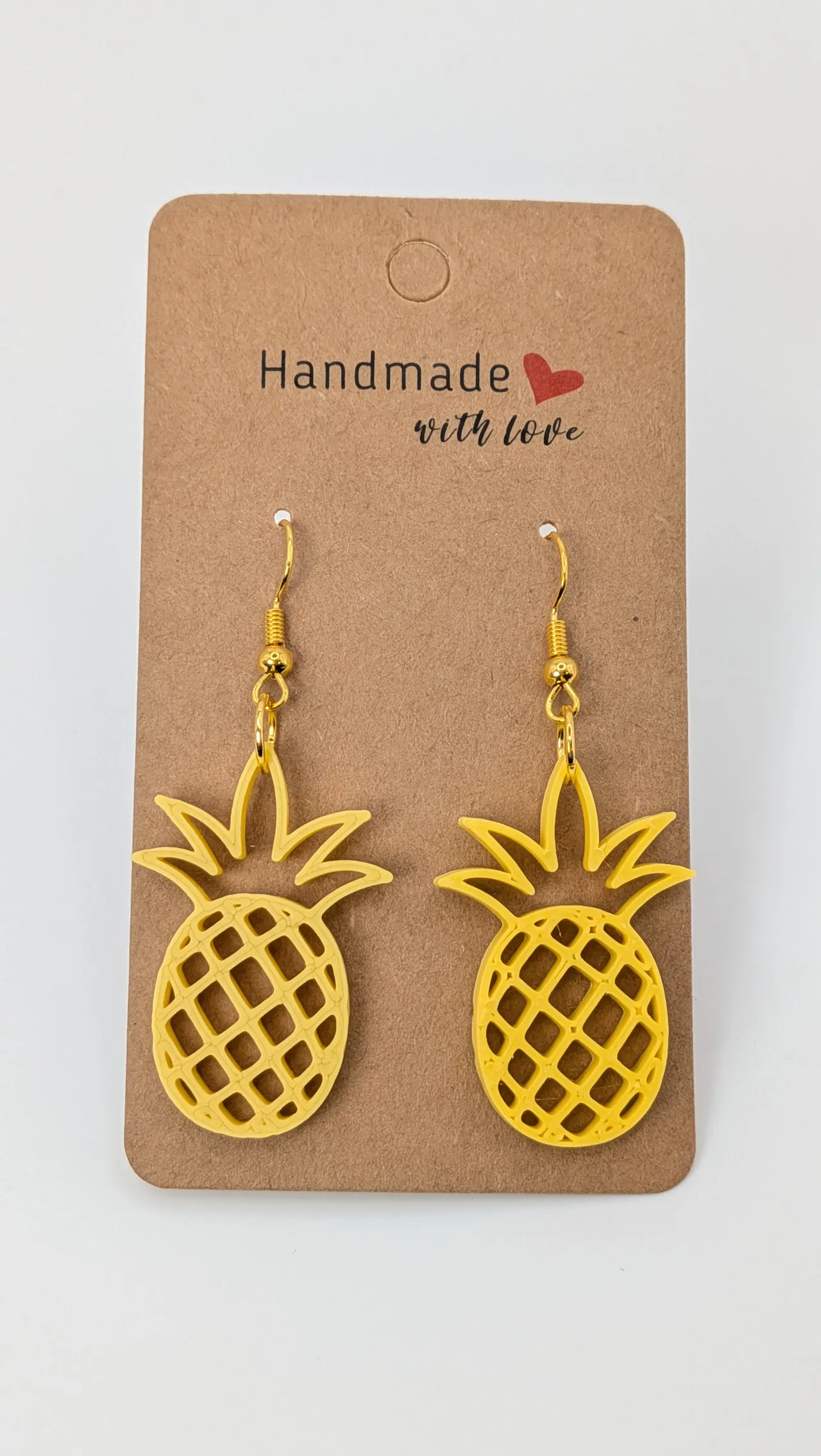 Simple pineapple earrings view 3