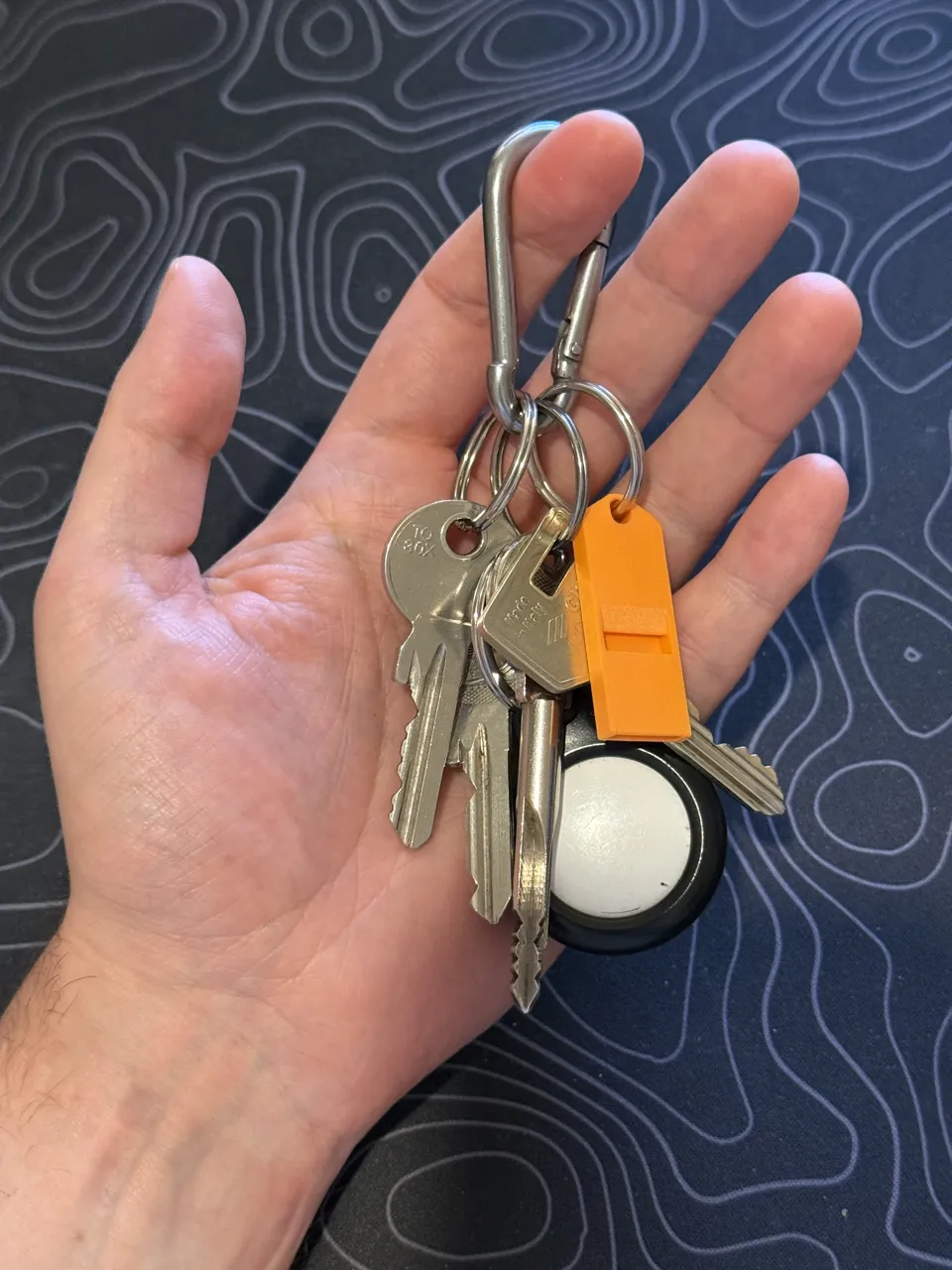 120dB Loud Pocket Whistle | EDC Keychain view 3