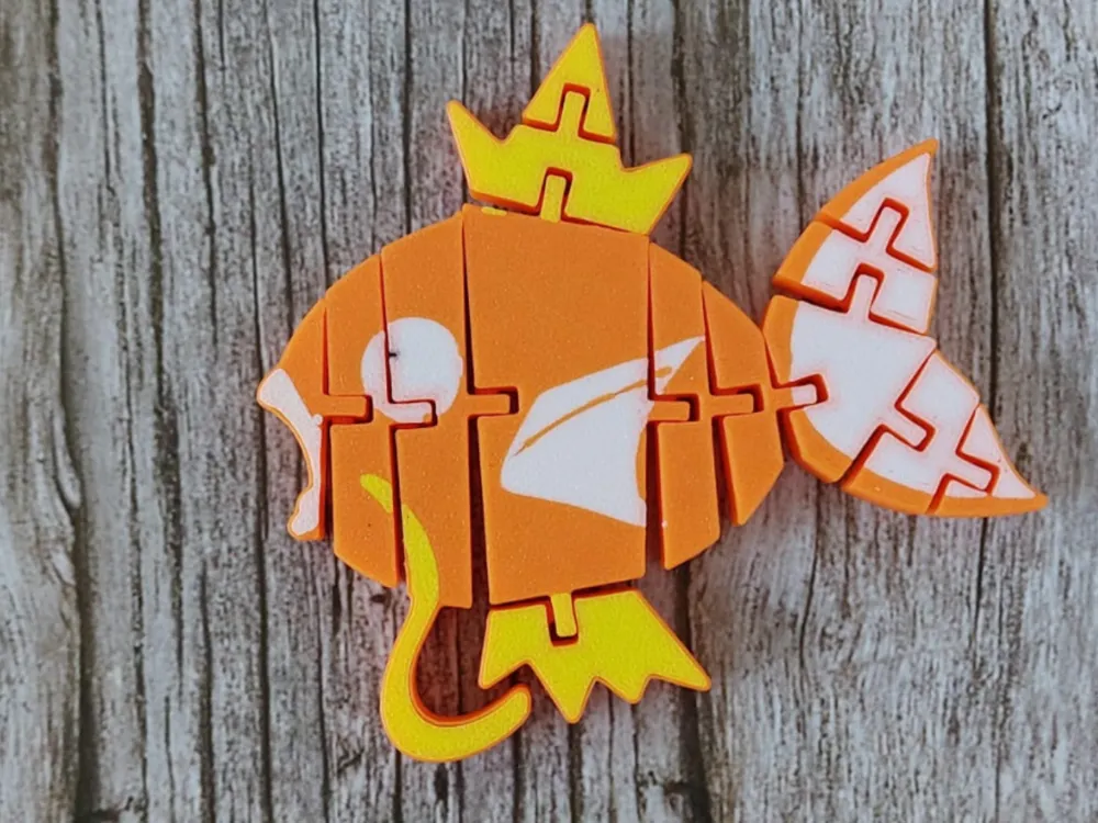 Magikarp Papercraft Magikarp articulated - flexi pokemon by 3derjwz MakerWorld: Download ...