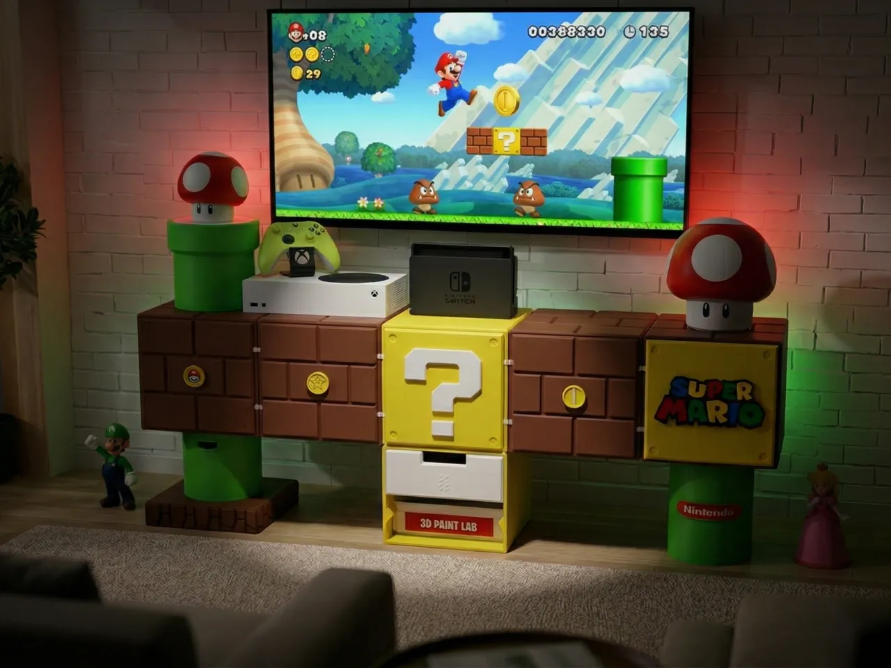 Super Mario TV Unit view 4