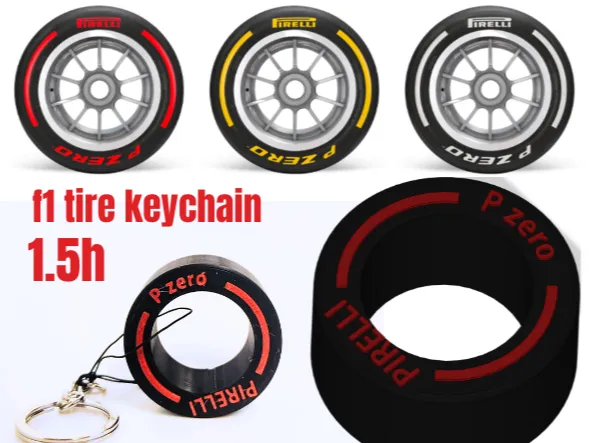 f1 tire  keychain