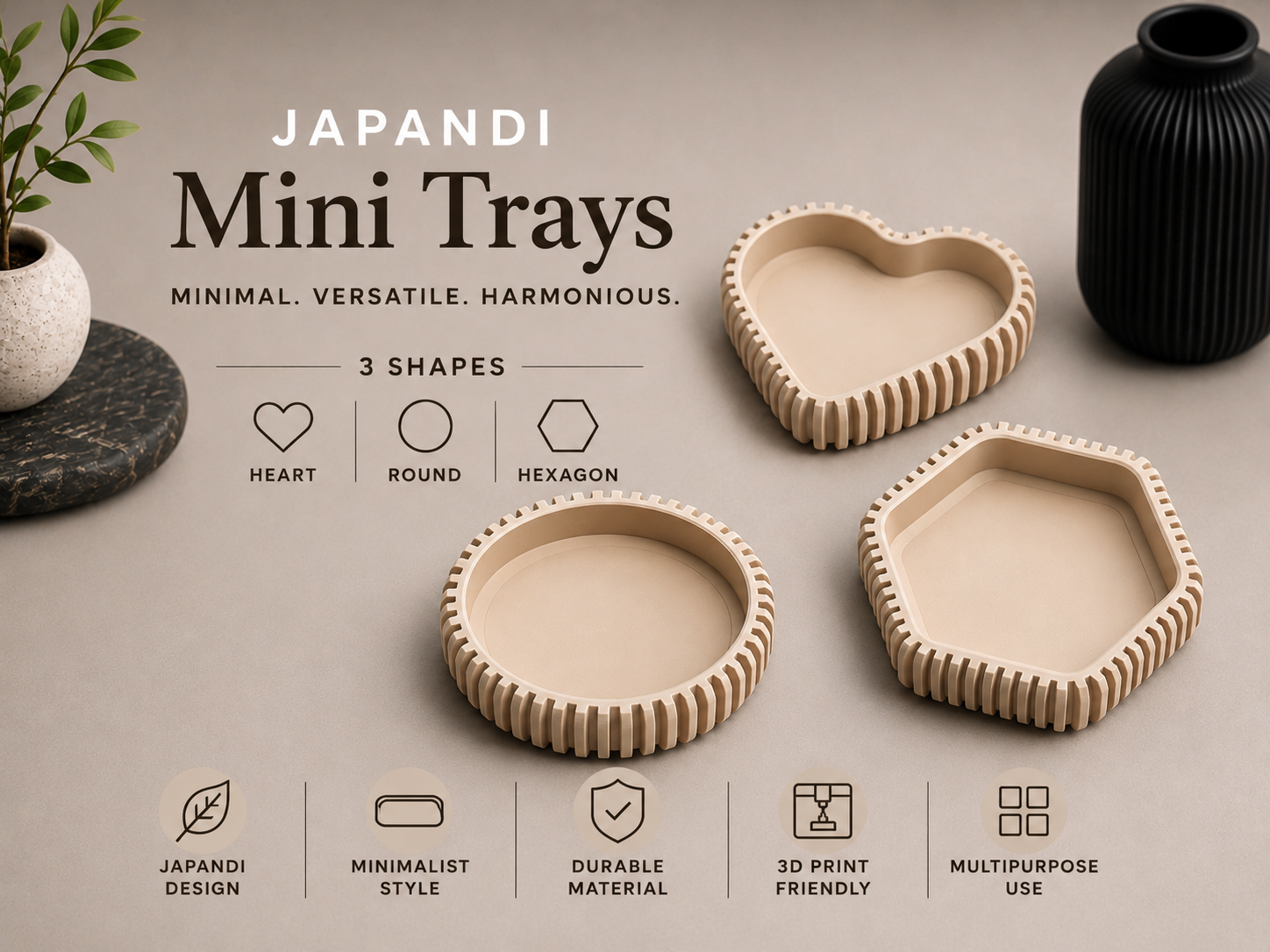Japandi Mini Trays