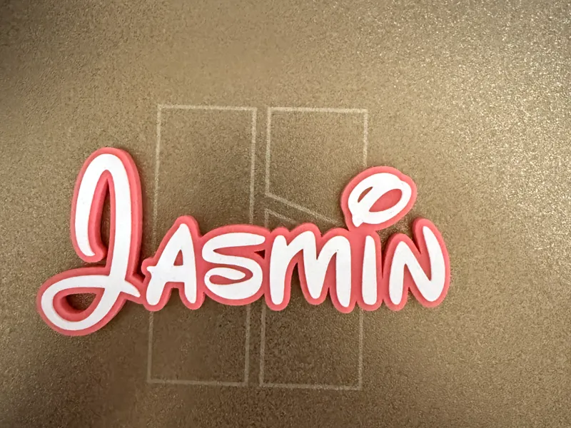 Jasmin in Disney Schrift
