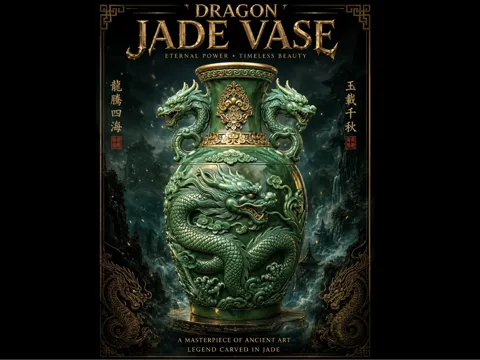 Jarrón decorativo: Dragon Jade Vase — referencia de MakerWorld