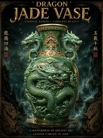 Jarrón decorativo: Dragon Jade Vase — vista de referencia 2